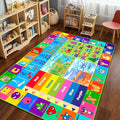 Kids Rug for Playroom, Soft & Non-Slip Educational Rug with ABC, Animals, Numbers, Floor Play Mat for Kid, Preschool Classroom Rugs Playmat for Toddler Nursery Kids (59X39.4 inch, Season&Month)
