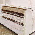 HAOMAIJIA Non-Slip Couch Arm Covers Set of 2 Waterproof Armrest Covers for Sofa, Soft Recliner Arm Chair Covers Washable Chenille Sofa Arm Cover Furniture Protectors (Brown, 23.6" x 27" 2 Pack)