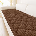 Smiry Pet Couch Cover for Dogs Washable, Non-Slip Fuzzy Couch Covers for 3 Cushion Sofa Pet Friendly, Soft Thick Furniture Protector Sofa Slipcover Mat for Dogs (Chocolate, 27.6" x 59")