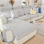 Sofa Covers Couch Covers for Sofa Pet Friendly Couch Cushion Covers Universal Sofa Covers Washable Stretch Slipcovers for Sectional Sofa (Texture Light Gray,Chaise Cover)