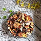 Qingbei Rina Potpourri Bags,Orange Scented Potpourri Dried Flowers, Decorative Bowl Vase Filler,Home Fragrance, Bathroom Decor,8.4oz(Citrus)