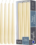 Hyoola 12 Pack Tall Taper Candles - 14 Inch Woolwhite Dripless, Unscented Dinner Candle - Paraffin Wax with Cotton Wicks - 12 Hour Burn Time