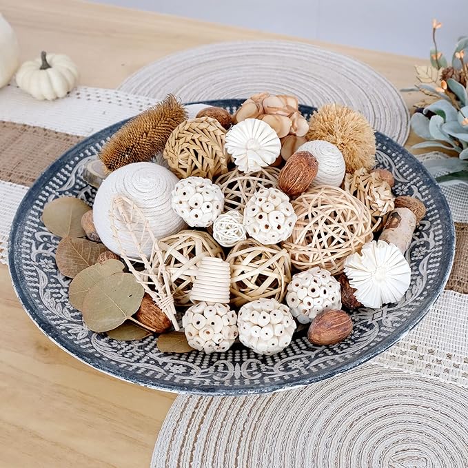 centerpieces Decorative vase & Bowl Filler Balls Potpourri Bags Decorative Bowl Filler Assorted Decorative Balls,Home Fragrance Sachet Vase Filler for Centerpiece Decor
