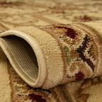 Rugs.com Chateau Collection Rug – 10 Ft Square Cream Medium Rug Perfect for Living Rooms, Kitchens, Entryways