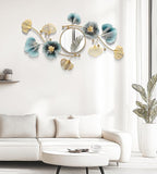 Large Wall Mirror,Modern Wall Mirrors Decorative,3DMetal Ginkgo Biloba Design - Perfect for Living Room, Bedroom, Bathroom, or Entryway Wall Decor