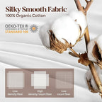 Bafode Goose Down Feather Pillows, Soft Bed Pillows Standard Size Set of 2, 100% Soft Cotton Shell, Hotel Pillows for Back, Stomach or Side Sleepers