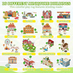 Kids Car Rug Play Mat, Kids Road Car Play Rug for Toy Cars, Educational Town City Map Carpet Vehicle Mat for Boy Playroom Bedroom, Non Slip Car Track Rugs for Kid Baby Children (60"X36", A)