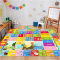 5'2" x 7'11" Kids Rug ABC Rug, Play Mat for Kids Playroom ABC Educational Area Rug for Playroom Classroom Elementary Preschool Rugs wtih Numbers Animals