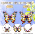 Butterfly Gifts for Women, Rainbow Acrylic Butterfly Hanging Ornament, Whimsical Decor Ornaments for Home Window & Car Decor, Christmas Ornament Decorations