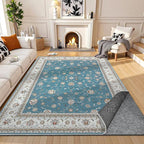Waterproof Rug Pad, 8x10 ft Under Area Rug Carpet Pad, Non Slip Felt Rug Pads for Hardwood Floors, Keep Carpets in Place Soft and Prevent Rug from Wrinkling or Buckling