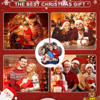 Personalized Custom Photo Ornaments for Christmas Tree - Ceramic Hanging Ornaments for Couples, Family, Wedding
