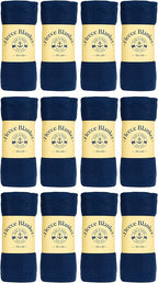 Yacht & Smith Soft Fleece Blankets 50 X 60, Lightweight, Cozy Warm Throws Dark Colorful Blanket Sofa Travel Outdoor, Wholesale