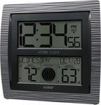 La Crosse Technology BBB86118-INT Curved Atomic Digital Clock with Moon Phase & Temperature