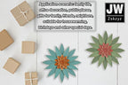 Blue metal flower wall decor, 10.5 "rural modern flower wall art, imitation old iron wall hanging for home decor, indoor kitchen, bedroom, living room, office, outdoor garden, courtyard featured artworks.