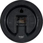 Bernhard Products Black Wall Clock Silent Non Ticking 10 Inch Quality Quartz Battery Operated Round Easy to Read Home/Office/Kitchen/Classroom/School Clock Sweep Movement