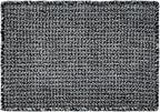 Black and White Bathroom Rugs, Waffle Bath Mat Non Slip Washable Super Absorbent Quick Dry Boho Farmhouse Bathroom Decor, 30"x20" Black and White