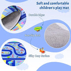 Kids Rug for Playroom, Educational Classroom Rug for Kids Room, Washable Nursery Rugs, Soft Non-Slip Play Mat for Learning ABC Carpet, Vehicles, Numbers, Animals, Colors, Shape, Season 5x7 Feet