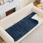 Couch Cover for Dogs, Non Slip Fuzzy Pet Couch Covers for Sofa,Couch Covers for Sofa Pet Friendly,Thick Soft Sofa Slipcovers Cushion Protector(Berlin Blue, 28" x 83"/70 x 210cm)