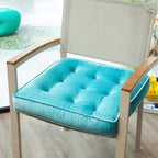 Floor Pillow Set of 2, Memory Foam Meditation Cushion, Floor Cushions for Adults Sitting, Large Square Seat Cushions for Yoga, Couch, Sofa, Kids, Living Room, 20x20 Inch (Blue)