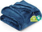 Utopia Bedding Fleece Blanket Twin Size Royal Blue 300GSM Luxury Anti-Static Fuzzy Soft Microfiber Bed Blanket (60x80 Inch)