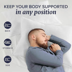 Beckham Hotel Collection Bed Pillows King Size Set of 2 - Down Alternative Pillow for Back, Stomach or Side Sleepers