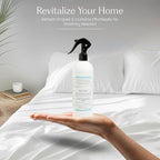 FIELD FLEUR Sea Salt Linen & Room Spray 15.5 oz - Aromatic & Refreshing Bedding & Fabric Mist - Air Freshener for Clothes & Sofas - Notes of Lemon, Water Lily, Jasmine & Driftwood - Made in USA