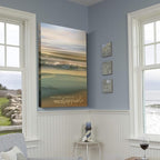 Renditions Gallery Canvas Nature Wall Art Modern Paintings & Prints Decor Glowing Ocean Beach Inspirational Romantic Wall Hanging Artwork for Bedroom Dining Office Kitchen - 24"x36" LT06