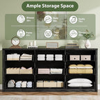 GarveeHome 9 Drawer Dresser for Bedroom, Wide Modern Chest of Drawers, Large Wood Dresser Wooden Storage Organizer for Living Room, Hallway Entryway