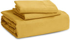 Bedsure Mustard Yellow Duvet Cover King Size - 3 Pieces Prewashed Cotton-Like Extra Soft Bedding Set, Includes 1 Duvet Cover 104x90 Inches with Zipper Closure & 2 Pillow Shams, Comforter Not Included