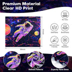 NYZE Astronaut Space Tapestry for Bedroom, Glow in the Dark Room Decor Wall Tapestries, Cool Galaxy Planet Wall Hanging, Wall Hanging for Men Guys Gamer Room Dorm Living Room 59in×51in