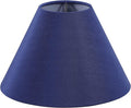 Aspen Creative 56033, Hardback Empire Transitional UNO Lamp Shade, Cobalt Blue, 4" Top x 10" Bottom x 7" Slant, Slip UNO 33mm