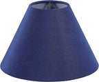 Aspen Creative 56033, Hardback Empire Transitional UNO Lamp Shade, Cobalt Blue, 4" Top x 10" Bottom x 7" Slant, Slip UNO 33mm
