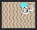 PinPix 20x16 Inch Cork Bulletin Board. This Decorative Framed Pin Board Comes with Multi Color Waves Design and a Satin Black Frame. Ideal for Home Office Decor or Message Board (PinPix-565)