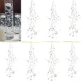 12pcs Pearl String for Wedding Centerpiece, Vase Filler and Decor for Floating Candles - Silver