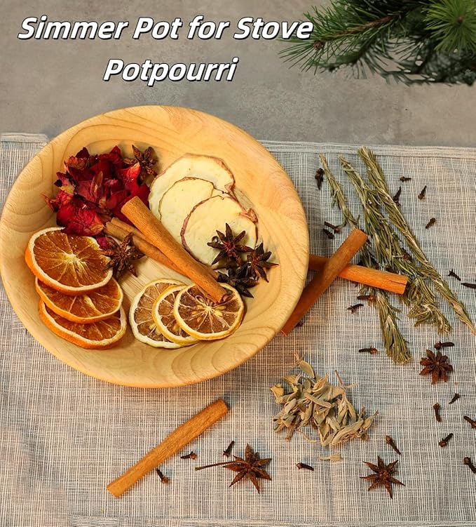 Simmering Potpourri, Simmer Pot Potpourri - Dried Orange Slices, Cinnamon, Cloves, Apple Slice, Rosemary, Apple Slice, Perfect Christmas House Warming Hostess Gift