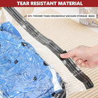 SUOCO Travel Vacuum Bags with Portable Electric Pump, 10 Medium Compression Packing Seal Cubes for Clothing Suitcase Luggage Organizer, Space Saver Clothes Storage Bags