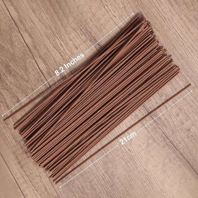 Zen Tibetan Sandalwood Incense Sticks with Holder, Low Smoke 50 Min Burn – Stress Relief, Yoga & Meditation Relaxation, 50g (95-100 Sticks) Eco-Friendly Packaging