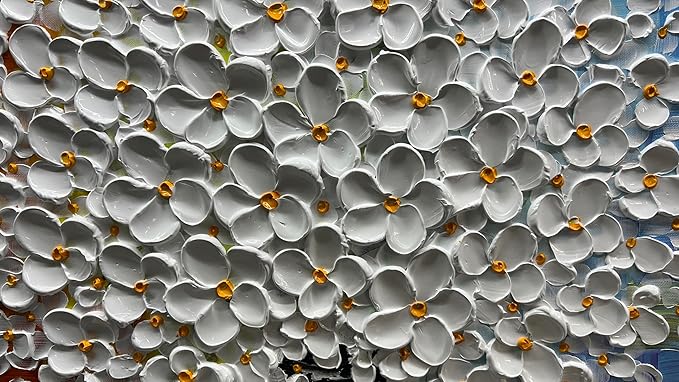 YaSheng Art- 3D Thick Canvas Wall Art Hand-Painted Minimalism Abstract Artwork Oil Painting Home Decorations Modern bedroom Wall Art Ready to Hang