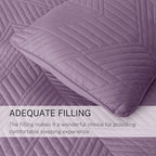 Exclusivo Mezcla California King Quilt Bedding Set, Lightweight Dusty Lavender Oversized King Bedspreads Soft Modern Geometric Coverlet Set for All Seasons (1 Quilt and 2 Pillow Shams)