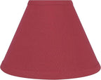 Aspen Creative 58755, Hardback Empire Transitional UNO Lamp Shade, Blood Red, 4" Top x 10" Bottom x 7" Slant Height, Slip UNO 33mm