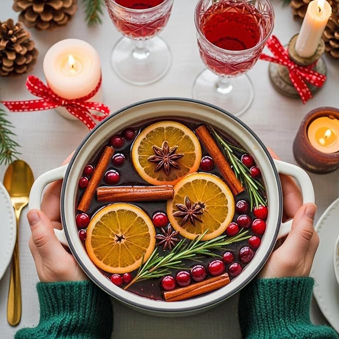 48 Pcs Christmas Potpourri Simmer Pot Kit Christmas Scent Stocking Gifts Holiday Stovetop Potpourri for Home Fragrance Housewarming Hostess Gift