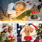 Christmas Snow Globes, Valentines Day Snow Globes, Cardinal Christmas Snow Lantern with 8 Songs, 6H Timer Battery & USB Powered Glitter Music Box for Christmas Table Decorations