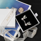 Cardboard Jewelry Boxes, 5 Pack 3.5×3.5x1Inch Jewelry Gift Boxes, Bulk Cotton Filled Small Jewelry Boxes with Lids for Necklace Ring Earring Display Box (White)