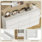 GarveeHome 9 Drawer Dresser for Bedroom, Wide Modern Chest of Drawers, Large Wood Dresser Wooden Storage Organizer for Living Room, Hallway Entryway
