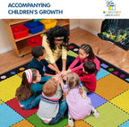 Booooom Jackson Classroom Rug Large Colorful Classroom Carpet with Non-Slip Backing, 9 x 12 ft Children's Classroom Seating Rug Elementary