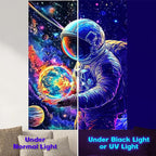 NYZE Astronaut Space Tapestry for Bedroom, Glow in the Dark Room Decor Wall Tapestries, Cool Galaxy Planet Wall Hanging, Wall Hanging for Men Guys Gamer Room Dorm Living Room 44x60 in