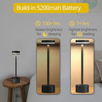 Cordless Table Lamp, Portable Rechargeable Bedside Lamp, Touch Stepless Dimmable Desk Lamp, for Home Bedroom Hotel Restaurant Bar Outdoor, 2 Set, Black