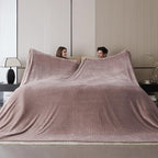 Oversized King Fleece Blanket 120x120 Inches, Seamless Soft Cozy 3D Jacquard Flannel Blanket 10'x10' Extra Large for Bed, Sofa, Couch, Travel & Camping, California King Throw, Brown Leaf