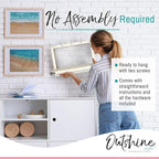 OUTSHINE Large Farmhouse Wall Jewelry Organizer (White) | Wall Organizer For Earrings, Necklace, Bracelet, Hair Accessories | Chicken Wire Earring Holder | For Women, Wife, Mom, Girlfriend