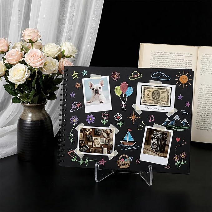 2 PCS Acrylic Plate Stand Clear Acrylic Easel Display Stand with Deep Support Shelves Display Holder for Card, Frame, Picture, Magazine, Book, CD 3 × 2.6 × 2.2 Inch